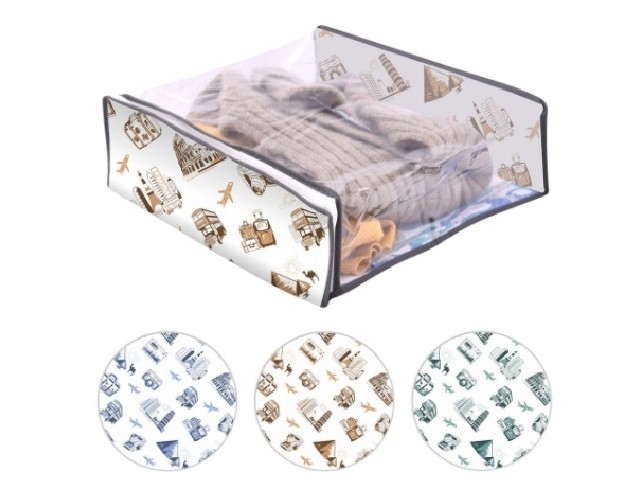 Чехол для вещей ПУТЕШЕСТВИЯ размер 35*30*10см МТ70-149